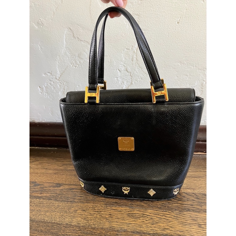 Vintage MCM Leather Handle Bag